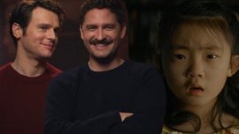 image for 'Knock at the Cabin's Jonathan Groff and Ben Aldridge on Their Scene-Stealing Onscreen Daughter