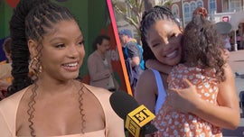 image for Halle Bailey Cries Over Emotional Moment With Young Fan