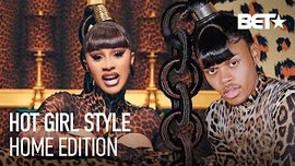 image for BET Her: Hot Girl Style - Cardi B & Megan Thee Stallion WAP Circle Link Hair Tutorial