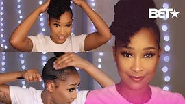image for BET Her: Hot Girl Style - Ambre Renee Shows How To Create 2 Easy Natural Up-Do Styles!
