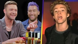 image for *NSYNC's 'Hot Ones': Justin Timberlake Explains 'It's Gonna Be Me' Meme and Its Origins
