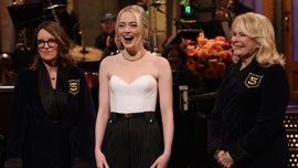 image for Emma Stone Joins 'SNL' Five-Timers Club With Special Help From Tina Fey and Candice Bergen