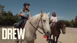image for Drew Barrymore Almost Gives Shania Twain "Heart Attack" While Riding Horses