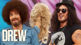 image for Drew Barrymore Learns How to Style Farrah Fawcett Wig for Halloween