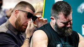 image for Travis Kelce Tears Up Over Brother Jason's NFL Retirement