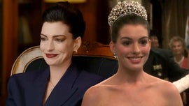 image for Anne Hathaway Tears Up Watching 'The Princess Diaries' for First Time in Decades