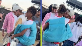 image for Justin Bieber Kisses Jaden Smith as They Reunite at Coachella