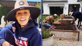 image for Gwen Stefani and Blake Shelton Show Off Farming Skills in the City