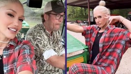 image for Gwen Stefani Does Farm Work on Tractor With Blake Shelton After Coachella