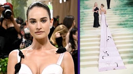 image for Met Gala 2024: Lily James Takes Over Carpet With Larger-Than-Life Train